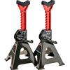 Stix Automotive Equipment - Cavalletti di supporto 3T, 3000 kg, JS-3T, con protezione in gomma (2 pezzi da 3 tonnellate con gomma)