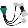 OTKEFDI Modello 3/Y/X/S CAN diagnostico OBD 3-in-1 cablaggio cavo, adattatore scanner diagnostico OBD2, connettore strumento di lettura dati CAN Bus verde 30 cm