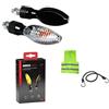 CLICK&GO COMPATIBILE CON APRILIA DORSODURO 750 FRECCE A LAMPADINA PER MOTO FRECCIA NERA OMOLOGATA 10W LENTE BIANCA LUCE ARANCIONE ALTA RESISTENZA ALLE VIBRAZIONI