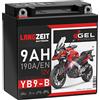 LANGZEIT Batterien LANGZEIT YB9-B batteria moto 12V 9Ah GEL YB9-B-BS 50914 FB9 sostituito 8Ah