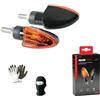 MOTO SPORT MONDO COMPATIBILE CON BMW R 1100 GS COPPIA DI FRECCE A LAMPADINA 12V - 21W OMOLOGATE E13 UNIVERSALE PER MOTO LAMPA 90092 ARROW VETRO ARANCIO LUCE ARANCIO