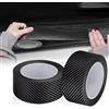 EINESIN Protezione per Paraurti per Auto Antigraffio, 5cm×10M, Protezioni Per Davanzali Per Porte Auto In Fibra Di Carbonio Universali Autoadesive Antiscivolo Nastro Impermeabile