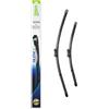 VALEO Silencio Tergicristalli VF819 Kit di Spazzole tergicristallo originali Flat Blade ad Alte Prestazioni, Maggior Visibilità su Strada 650mm/475mm Anteriore Confezione da 2 577819