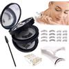 BKEPDY Set Ciglia Magnetiche Riutilizzabili Naturali Leggere Ciglia Finte Autoincollanti Doppio Magnete Applicatore Incluso