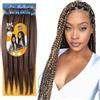 Ser Mulher Capelli SUPER JUMBO PREMIUM Braid per Treccine Africane PESO: 522g, LUNGHE: 65cm Pre-Stretched - Hair Braiding Extension, Anellini per Styling COMPRESI, (Brown/Honey Blonde Meches, 65 cm)