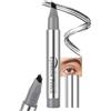 Jutqut Matita per sopracciglia microblading, impermeabile, colore nero | Matita per sopracciglia con punta quadrata, resistente alle sbavature, a lunga durata, naturale