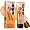Allony Trucco Gambe Correttore, Fondotinta Gambe Waterproof, Fondotinta Copri Rughe, Crema Coprente Capillari Gambes, Correct Cicatrici Tatuaggio Pelle Leg, Toni Pelle Sana, 100ml
