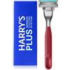 Harry's Plus: Rasoio da uomo - Manico premium e cartuccia di lama di rasoio - Sistema girevole avanzato - Kit da barba per uomo - Argilla