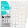 JJPJL 90 Pezzi Acne Patch,Cerottini Brufoli Viso,Patches Brufoli,Patch Acne | Cerotti Acne,Cerotti per Brufoli,Patch Brufoli Invisibili(8/10/12/14mm)