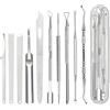 xiluuyou Set Correttore per Unghie Incarnite, 10 Pcs Ingrown Toenail File and Lifters Set, Under Nail Cleaner Pedicure Tools, Manicure Pedicure per Uomo Donna