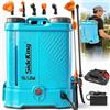 SideKing Pompa a Spalla a Batteria 12L, Pompa Irroratrice a Batteria Compatibile con Makita 18V, Lancia Telescopica, 5 Ugelli, Pompa per Diserbante a 5.5 Bar per Giardino, Prato, Orto