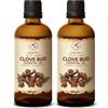 AROMATIKA Olio Essenziale di Chiodi Di Garofano 2x100 ml - Eugenia Caryophyllus - Naturale e Puro - Olio essenziali per Diffusori - Aroma per la Casa - Saponi e Candele - Profumo di lunga durata - Aromaterapia