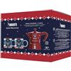 Bialetti - Joyful Christmas Set di Moka Express 6 tazze (258 g) + 2 tazze 10z Set