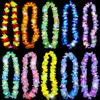 Joycabin 10 collane a LED hawaiani, con fiori luminosi hawaiani, ghirlande decorative hawaiane, colorate per bambini, adulti, tropicali, compleanni, feste in spiaggia, 10 colori