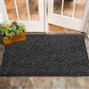 Mibao zerbino interno esterno - assorbente e lavabile - antracite | Zerbino antisporco 60x90cm - tappeto antiscivolo interno ed esterno - zerbino da porta, anche per esterno coperto