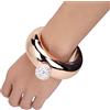 Fdit Fiaschetta per Bracciale Fiaschetta per Bracciale, Brocca per Alcool da Vino in Acciaio Inossidabile Bracciale Fiaschetta da Polso Imbuto per Bar da Ballo (oro rosa brillante)