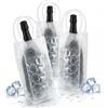 HI FINE CARE Set di 3 sacchetti per bottiglie di vino - raffreddamento istantaneo e mantiene la tua bevanda fredda - mantiene il freddo e la freschezza - champagne e vino