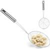SEWOART Cucchiaio Colabrodo in Acciaio Inossidabile con Manico, Setaccio Multifunzione a Rete Fine per Cucina e Frittura con Grande Capacità