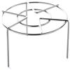 equlup Griglia per cottura a vapore in acciaio inossidabile, 10cm/3,9 pollici | Supporto per alimenti da cucina rotondo, design a triangolo, per friggitrice ad aria, pentola istantanea, tortiere