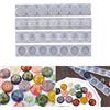 Suweqi Set di 2 stampi in silicone per 7 chakra, forma in orgonite e resina, per il fai da te, per la resina