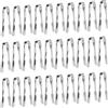 KOHAND 30 pinze per ghiaccio in acciaio inox, 15 cm, mini pinze per servire dolci, cibo, caramelle, cucina, feste di nozze, buffet, argento