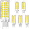 MENTA Lampadine LED G9 9W Equivalente a 75W, 750Lm, Non Dimmerabile, Luce Bianca Fredda 6000K, 220-240 VAC, Risparmio Energetico Lampadine LED, Mais, Nessun Sfarfallio, Φ18*64mm, 5 pezzi