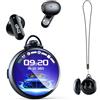 Relxhome N03 AI Cuffie Traduzione Simultanea, 134 Lingue Auricolari Traduttori Nero con 9 Modalità - Audio Hi-Fi, Bluetooth 6.0 Auricolari Wireless Design Rétro con Touchscreen per Viaggioe Studio