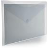 office box Confezione da 20 cartelle buste con chiusura a V-lock - formato A2 - 43,5 x 61 cm - poster, arte, grandi formati - in vetro trasparente con texture soft touch, 100% Eco by Office Box