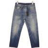 R13 Boyfriend Donna Jeans W25 Blu Filo Invecchiato Strappi Denim PS27