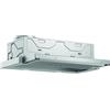 Bosch DFL064A52 - Copertura per schermo piatto serie 4, 60 cm di larghezza, aria di trascinamento e di scarico, prodotto in Germania, EcoSilence Drive, motore silenzioso ed efficiente, illuminazione a