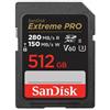 SanDisk Scheda di memoria SDXC Extreme PRO 150MB/s V60 UHS-II Class10 R280-/W - Merce restituita 512 GB"