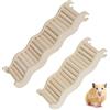 MIPIACE 2 Pezzi Scaletta per Criceti 26x7.6cm et 21x7.6cm Scale Di Arrampicata Per Criceti Wooden Hamster Climbing Ladder Ponte per Criceti Scala da Arrampicata per Animali Piccoli Gerbillo Porcellino