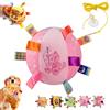 NNBWLMAEE Colorful Squeaky Hanging Dog Training Toy, 6-Inch Squeaky Hanging Dog Toy, Soft Stuffed Ball with Cotton Material, Built-in Bell, Interactive Tug Chew Toys for Small Medium Dogs Indoor Play (E-1)