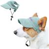 Seguire Cappello da Sole Personalizzato per Cani con Nome Ricamato, Cappello da Sole per Cani di Piccola Taglia Regolabile 1PC con Fori Per le Orecchie, Cappello da Baseball (Green, M)