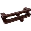 Stafil Chiusura Clic Clac in Legno Rettangolare 20x8 cm Colore Marrone per Borse Fai da Te