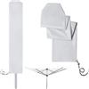 Cozary Copertura Stendibiancheria Rotante,16 x 16 x 165 cm Copristendino per Esterno Impermeabile e Resistente,Copertura Protettiva per Stendino, Grigio