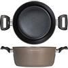H&H 7800824 Casseruola 2 Manici Antiaderente Cookplus Borghese, 24 cm