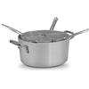 Pardini Serie 700 - Casseruola con 4 Spicchi, Alluminio, Grigio, 36 cm
