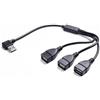XAGMODSHN Adattatore Splitter USB 2.0 con Tripla Porta Femmina E Curva a 90 Gradi Che Facilita Collegamento Varie Periferiche Splitter USB per Auto