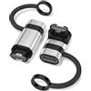 layajia Adattatore USB-C a Caricatore per orologi Garmin, Connettore Cavo Ricarica Tipo C per Garmin Fenix 8/8 Solar/7S/7X/E/6, Forerunner 955/965, Vivoactive 5/4S, Epix Pro 2, Instinct 2X - 2 Pezzi