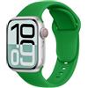 SRena C1A for Cinturino Apple Watch 38 40 41 42 44 45 46 mm,Ultra e Ultra 2,SE,Serie 7/8/9/10 - Compatibile con Tutti i Modelli,Verde Natale