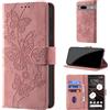 CaseGla Cover per Google Pixel 7A, Rosa | Blocco RFID, Portafoglio Pelle PU, Flip Libro, Porta Carte, Magnetica Libretto, Antiurto Protezione Completa