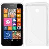 ebestStar - Cover Compatibile con Nokia Lumia 630 Custodia Protezione S-Line Design Silicone Gel TPU Morbida e Sottile, Trasparente [Apparecchio: 129.5 x 66.7 x 9.2mm, 4.5'']