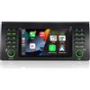 YZGWWIU Autoradio per BMW E39 3 Series X5 M5 Stereo con Wireless CarPlay/Android Auto
