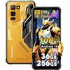 Blackview FORT 5 Rugged Smartphone Android 16, 36GB+256GB/TF 2TB telefono Al, 6.78 FHD+120Hz, 108MP+50MP Visione notturna, 5000mAh Ricarica wireless 15W, Telefono indistruttibile IP69K/NFC/OTG/Giallo