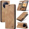 Azororo Cover per Xiaomi 17 Ultra 5G, Premium PU Pelle Custodia, Magnetica Carta Fessura Portafoglio Case, Flip Cavalletto Custodia per Xiaomi 17 Ultra - Marrone