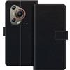 ESACMOT Custodia folio in similpelle per Blackview BL7000 - Nero | 6.78 Custodia portafoglio flip con portacarte, supporto e chiusura magnetica, stile dalla texture raffinata
