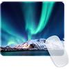 Ksriylm Tappetino Per Mouse,Quadrato Aurora Serie Mouse Pad Adatto All'Ufficio,Personalità Tappeto Mouse Durevole E Facile Da Pulire,Superficie Antiscivolo Per Lavabile