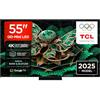TCL 55C7K 55 QD-Mini LED-TV, 4K HDR Premium 2600, Smart Google TV, 144Hz Motion Clarity Pro (Dolby Vision IQ & Atmos, CrystGlow HVA-Panel, Audio von Bang & Olufsen, Game Master)