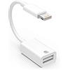 zoyuzan Cavo adattatore Lightning maschio a USB femmina OTG per Apple iPhone 11 12 Mini max pro xs xr x se2 7 8plus per Ipad air3 A fotocamera Memory Stick connettore tastiera e mouse Flash Drive Kit di